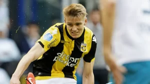 Ødegaard in Vitesse colours